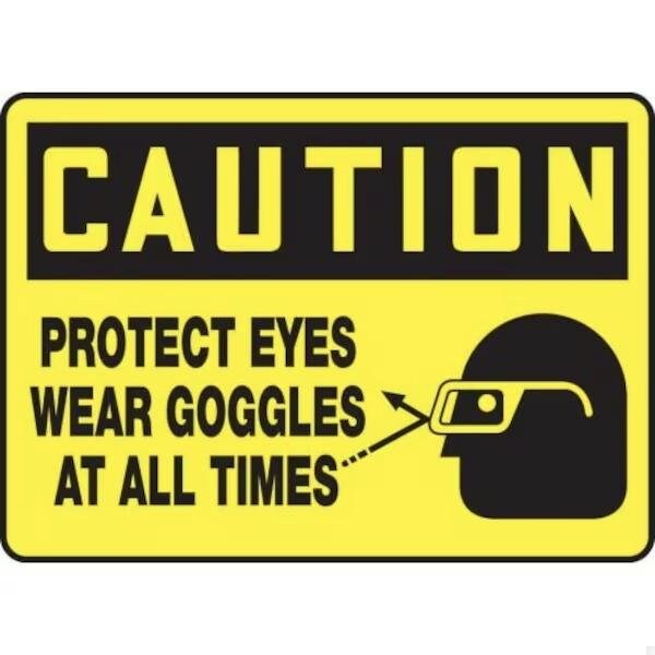 Accuform OSHA CAUTION SAFETY SIGN HAZARDOUS MPPE648XV MPPE648XV - main